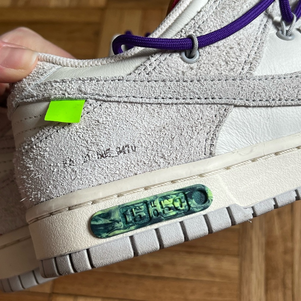 Nike x Off-White Dunk Low Lot 15/50 - Picture 7 of 9